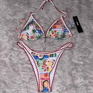 Fashion Nova Multicolor Bikini Set